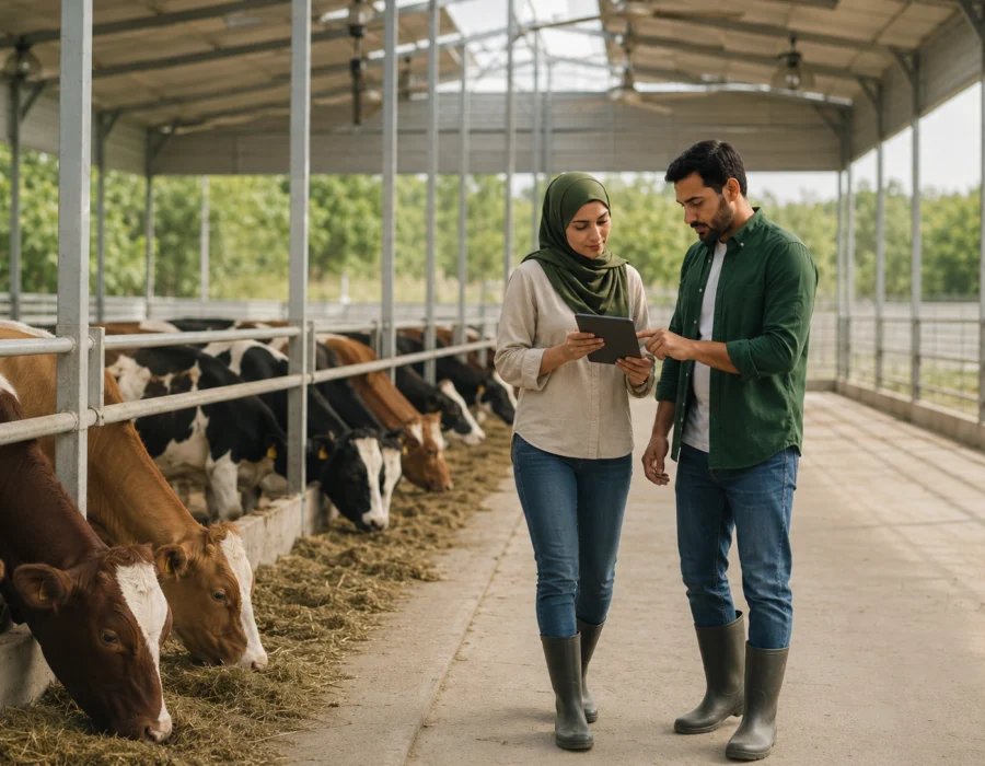 إدارة وإنتاج المزارع الحيوانية الحديثة